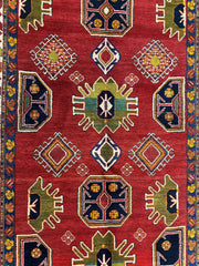Hand-Knotted Persian Meshgin Wool Rug – 5’ x 11’ – Vintage Tribal Masterpiece Rugistan