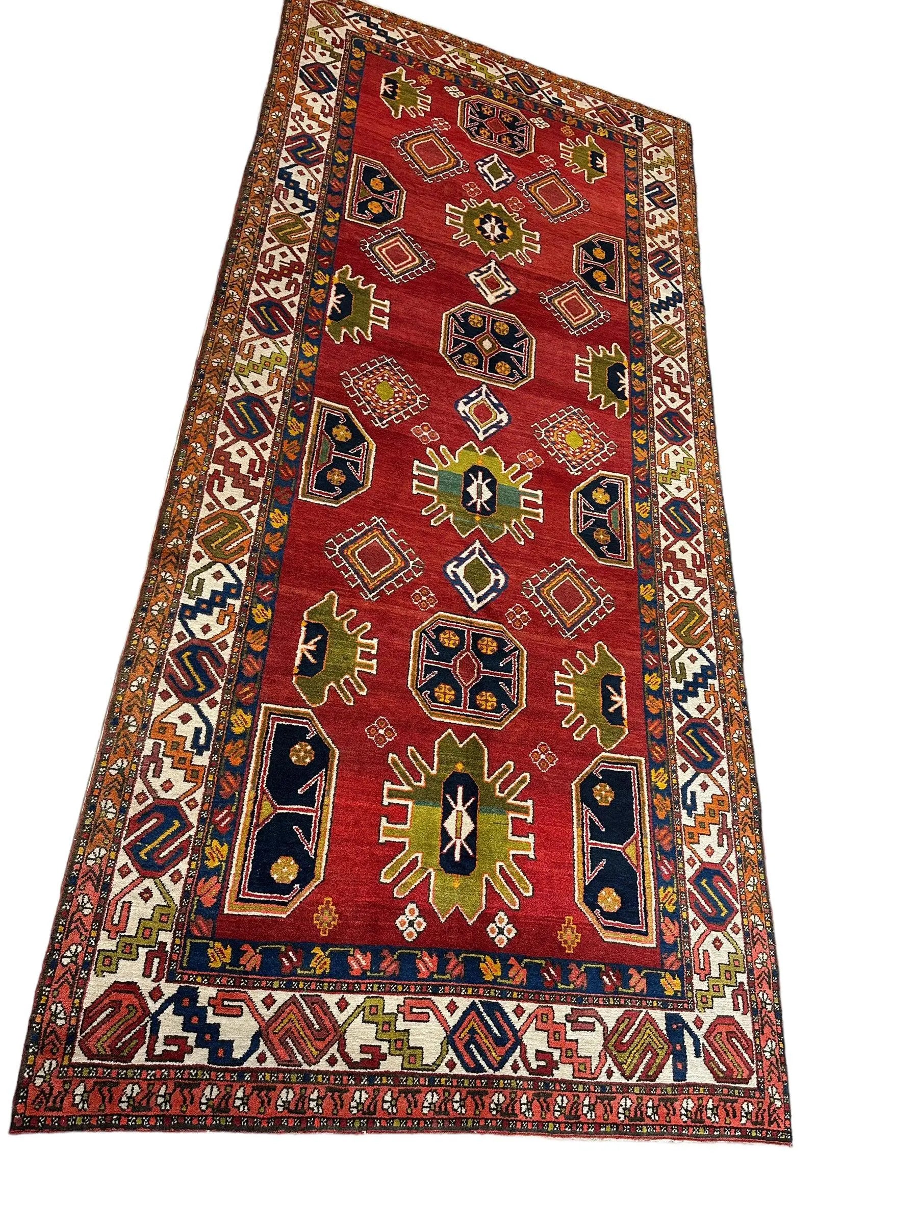 Hand-Knotted Persian Meshgin Wool Rug – 5’ x 11’ – Vintage Tribal Masterpiece Rugistan