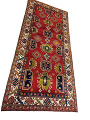 Hand-Knotted Persian Meshgin Wool Rug – 5’ x 11’ – Vintage Tribal Masterpiece Rugistan