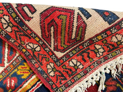 Hand-Knotted Persian Meshgin Wool Rug – 5’ x 11’ – Vintage Tribal Masterpiece Rugistan