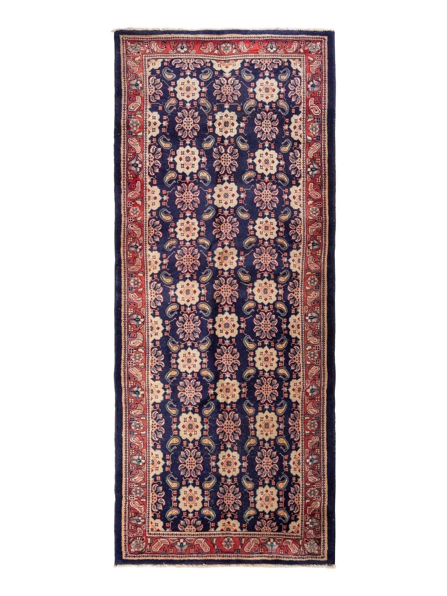 Fine Vintage Weramin Persian Runner / Area Rug 10'2'' x 4'3'' Rugistan