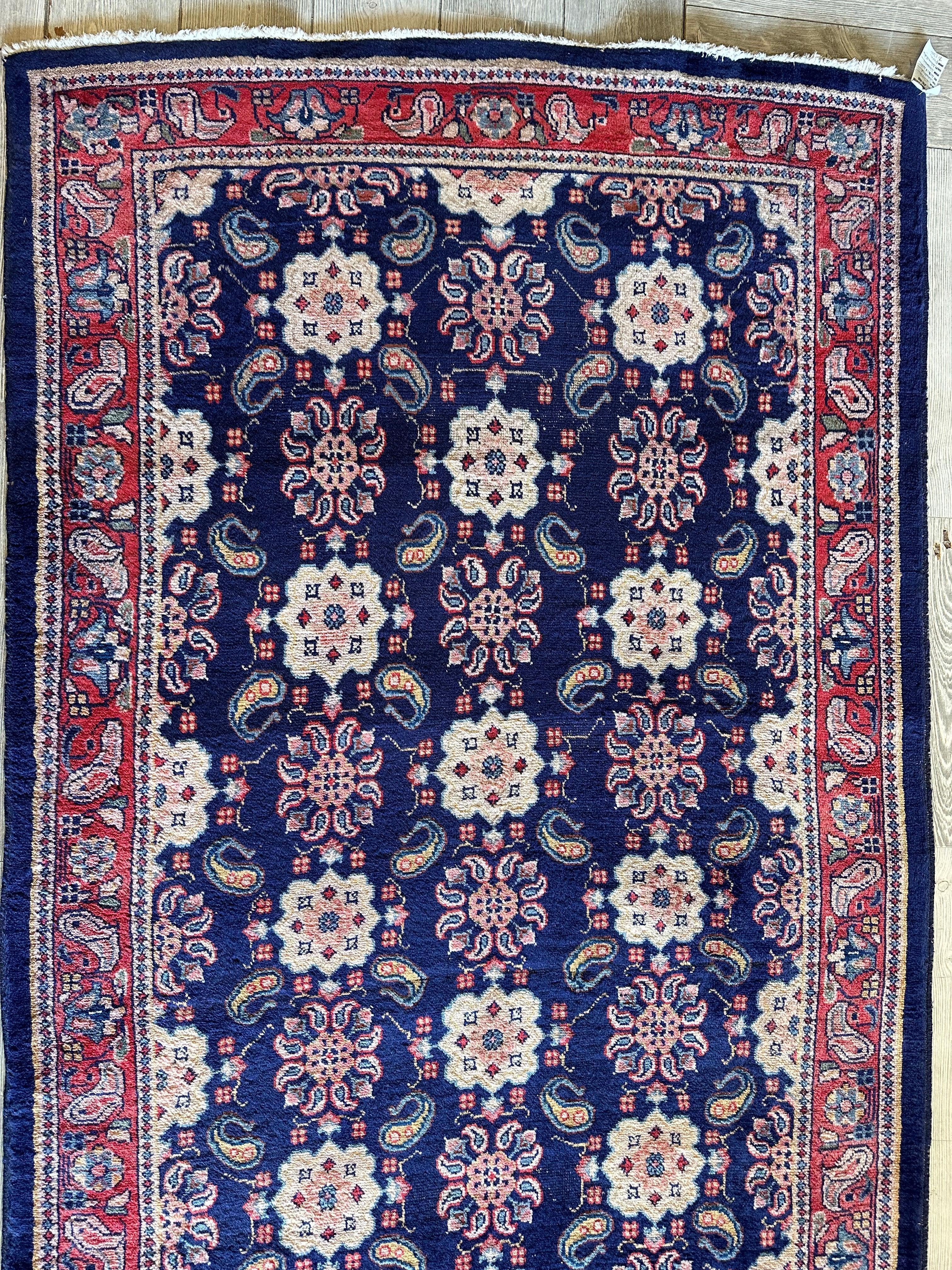 Fine Vintage Weramin Persian Runner / Area Rug 10'2'' x 4'3'' Rugistan