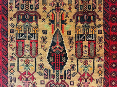 Fine Vintage Wool Baluch Rug 6x4 ft Rugistan
