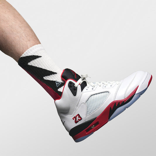 SNKR Socks - Fire Red 5