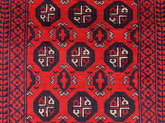 Hand Knotted Afghani Wool Baluch Runner Rug With Rug Pad 2x7 Ft Rugistan