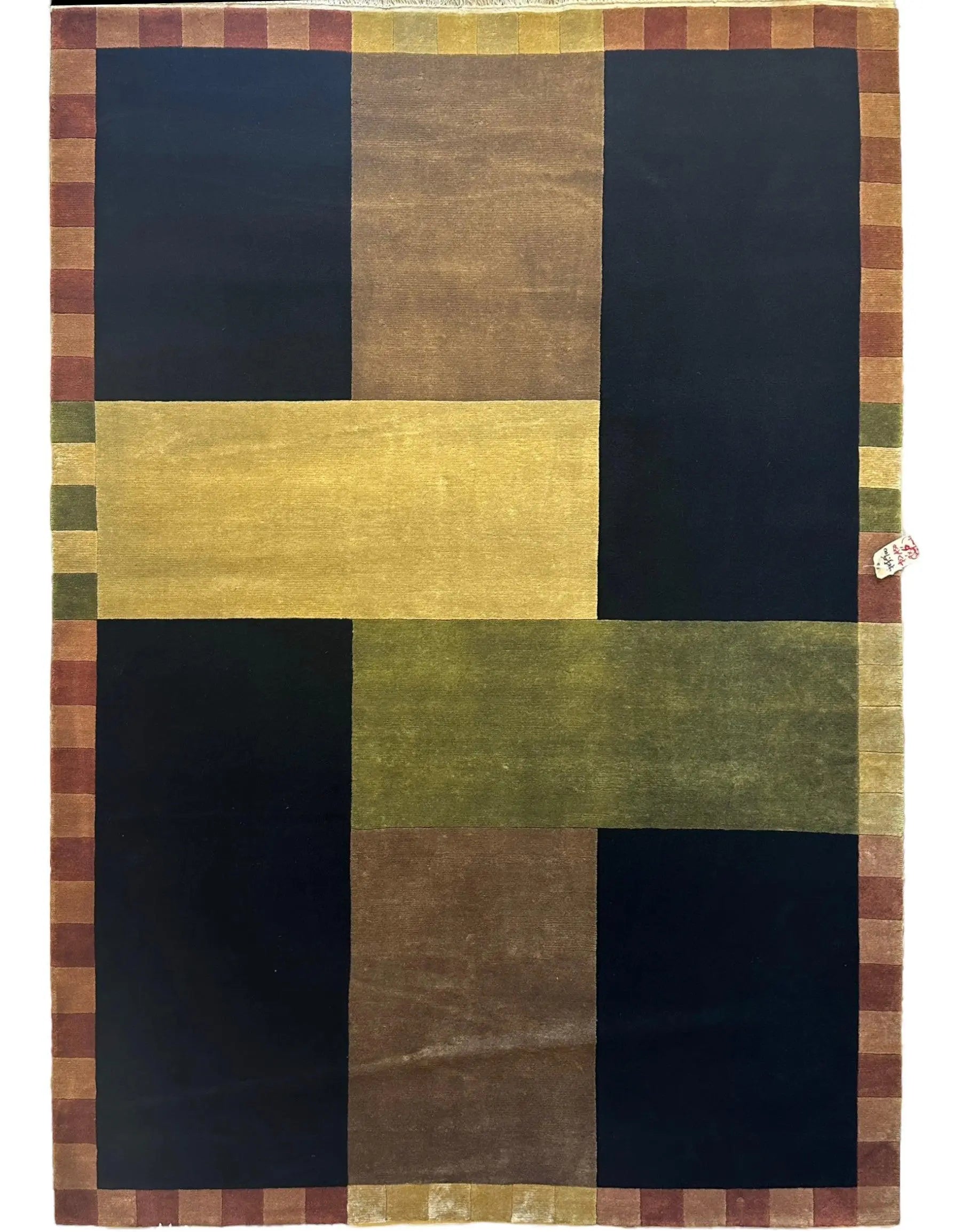 Hand Knotted Modern Wool Rug 6’2” x 9’ Rugistan