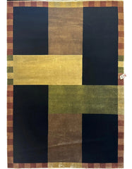 Hand Knotted Modern Wool Rug 6’2” x 9’ Rugistan