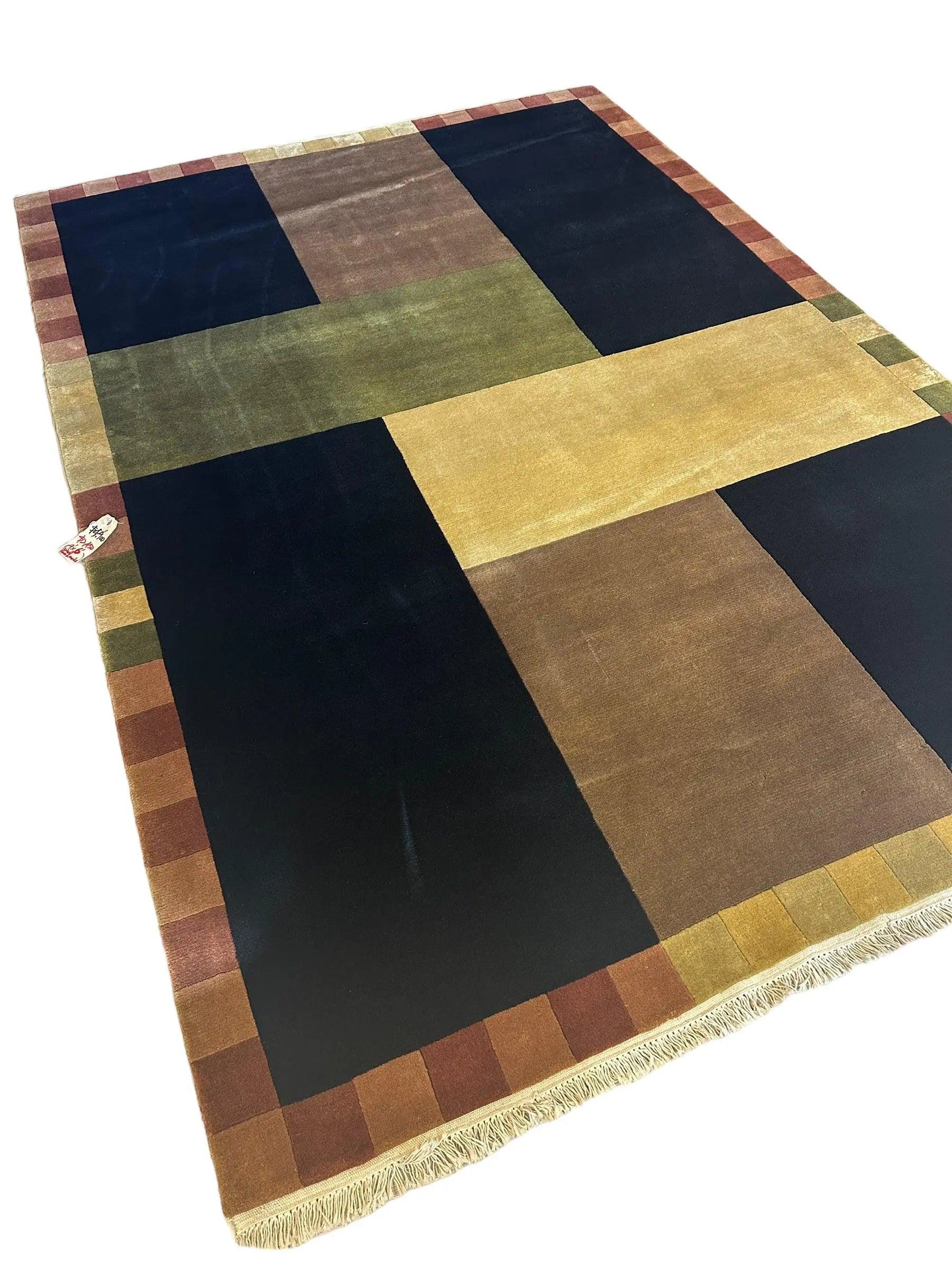 Hand Knotted Modern Wool Rug 6’2” x 9’ Rugistan