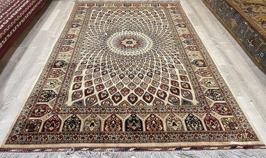Handmade Afghani Gumbad Dome Area Rug 7x10 ft Rugistan