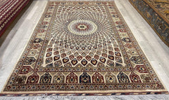 Handmade Afghani Gumbad Dome Area Rug 7x10 ft Rugistan