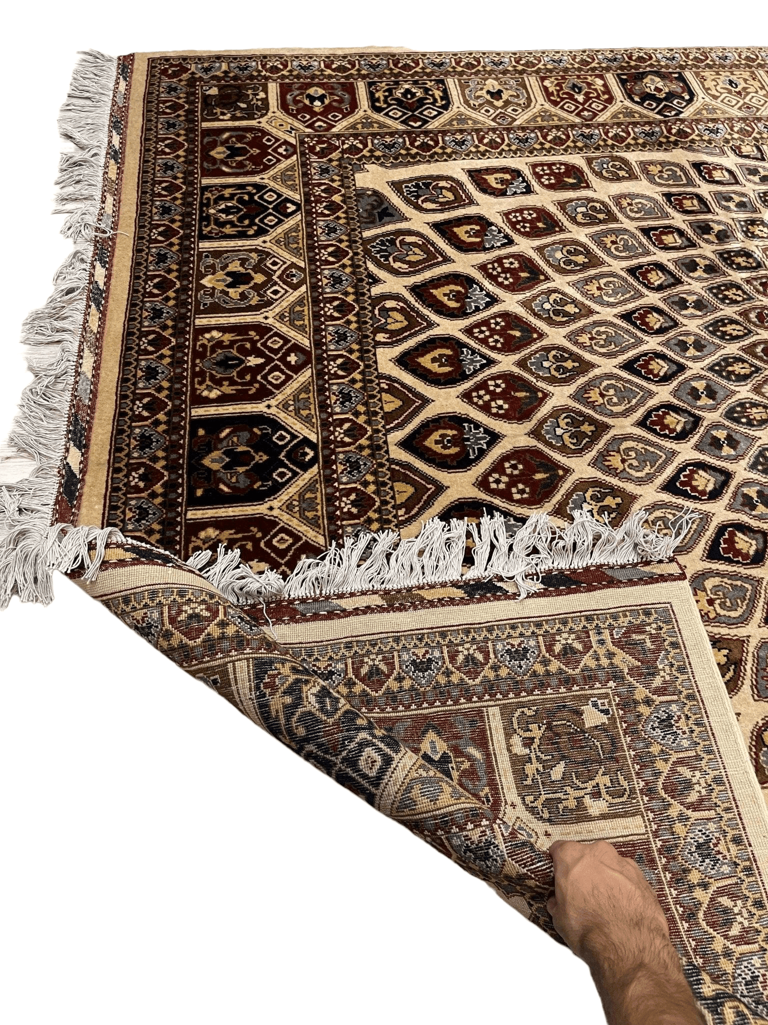 Handmade Afghani Gumbad Dome Area Rug 7x10 ft Rugistan