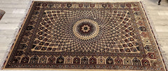 Handmade Afghani Gumbad Dome Area Rug 7x10 ft Rugistan