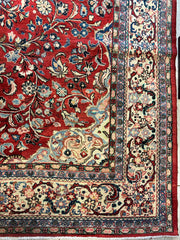 Handmade One-of-a-Kind Persian Mahal Rug - 10’ x 12’10” Rugistan