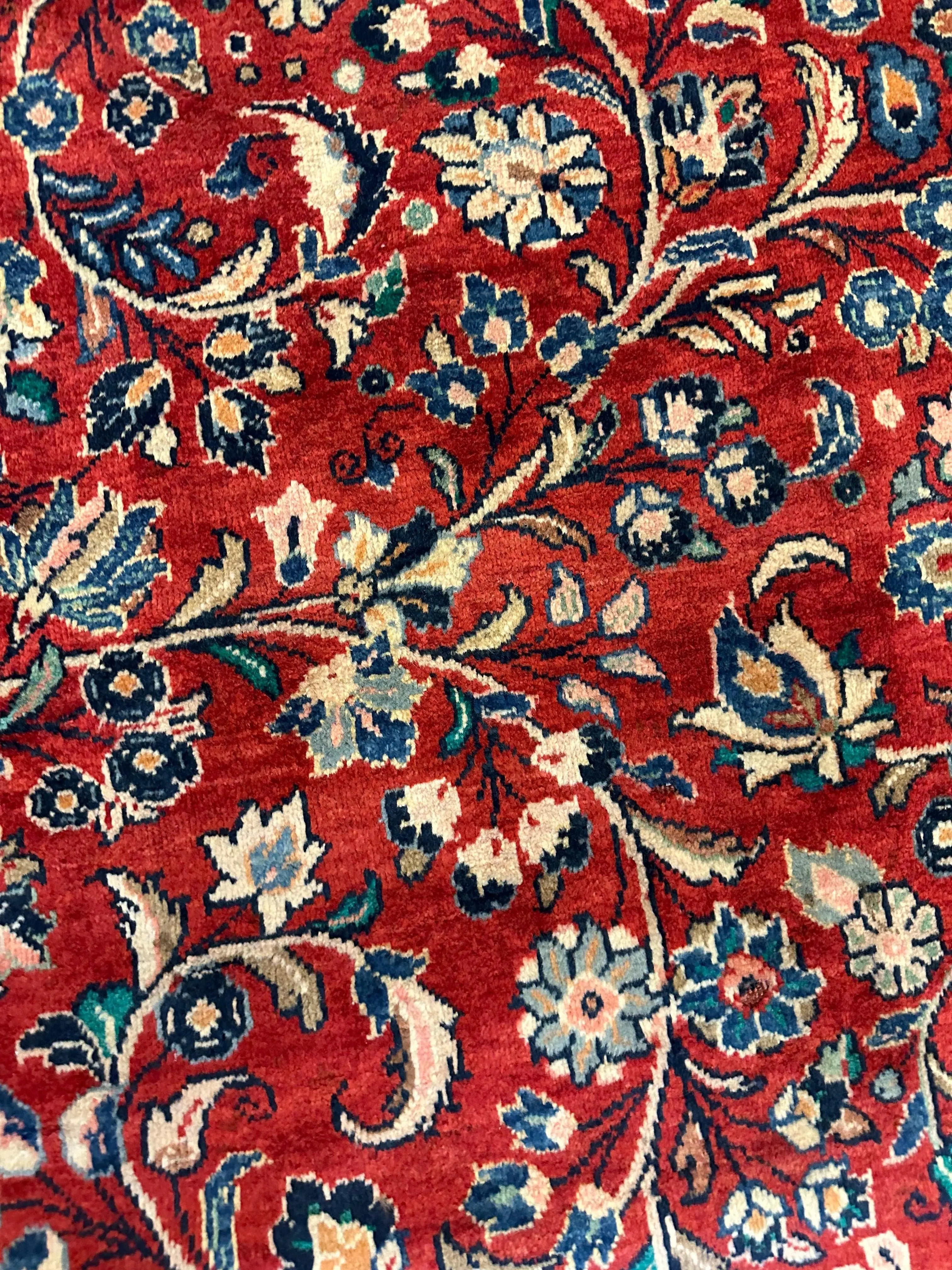 Handmade One-of-a-Kind Persian Mahal Rug - 10’ x 12’10” Rugistan