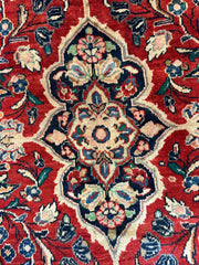 Handmade One-of-a-Kind Persian Mahal Rug - 10’ x 12’10” Rugistan