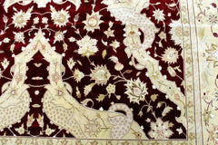 Hand-Knotted Pak-Ziegler Wool Rug – 8'7" x 11'7" – Traditional Design, Warm Earth Tones Rugistan