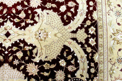 Hand-Knotted Pak-Ziegler Wool Rug – 8'7" x 11'7" – Traditional Design, Warm Earth Tones Rugistan