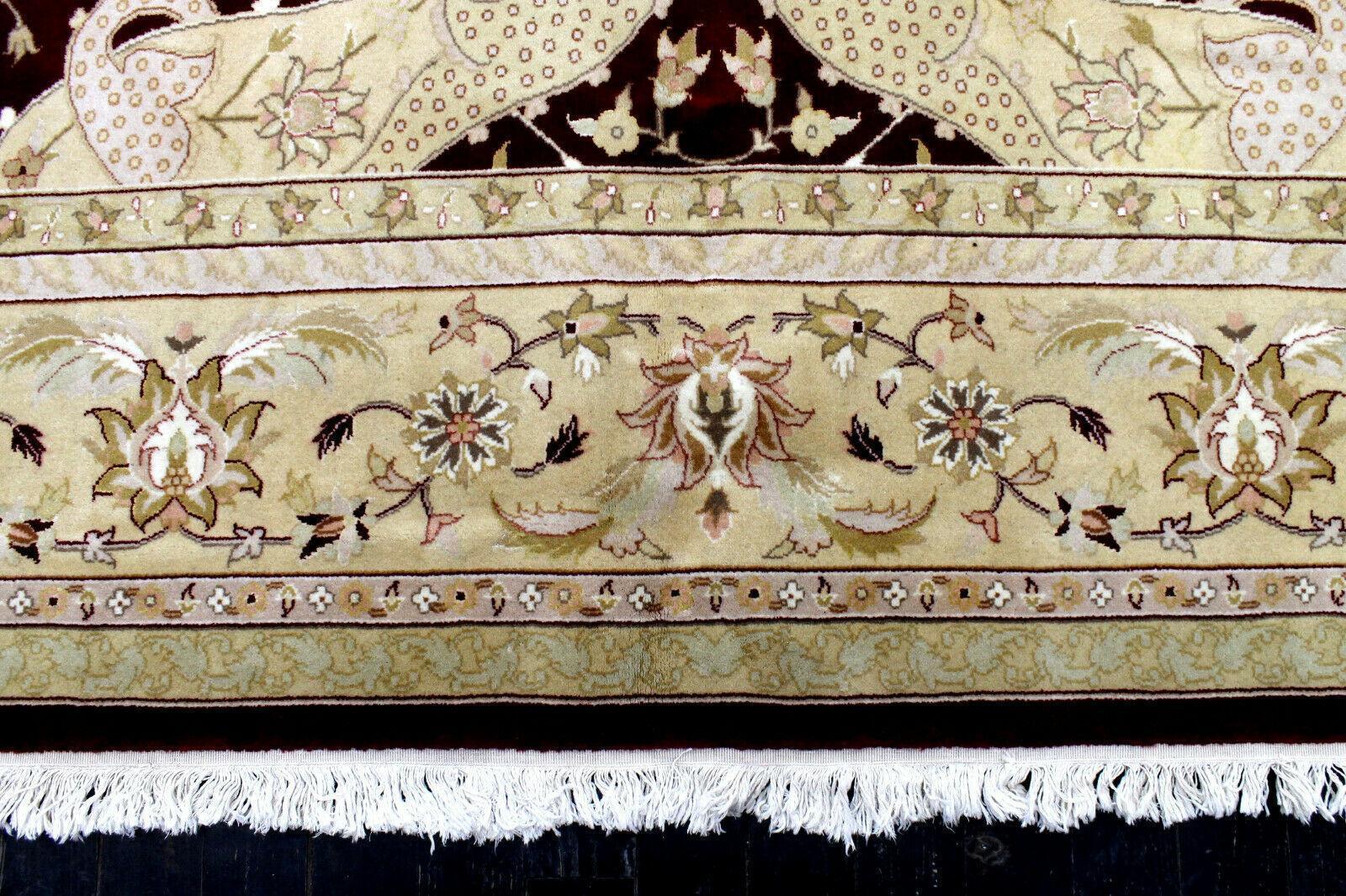 Hand-Knotted Pak-Ziegler Wool Rug – 8'7" x 11'7" – Traditional Design, Warm Earth Tones Rugistan