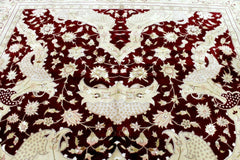 Hand-Knotted Pak-Ziegler Wool Rug – 8'7" x 11'7" – Traditional Design, Warm Earth Tones Rugistan