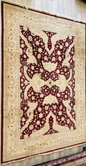 Hand-Knotted Pak-Ziegler Wool Rug – 8'7" x 11'7" – Traditional Design, Warm Earth Tones Rugistan