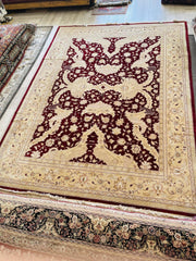 Hand-Knotted Pak-Ziegler Wool Rug – 8'7" x 11'7" – Traditional Design, Warm Earth Tones Rugistan
