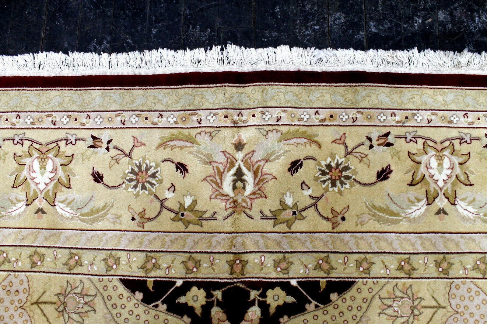 Hand-Knotted Pak-Ziegler Wool Rug – 8'7" x 11'7" – Traditional Design, Warm Earth Tones Rugistan