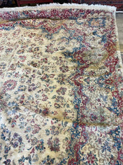 Handmade Vintage 1930's Kirman 10x13 area Rug Rugistan
