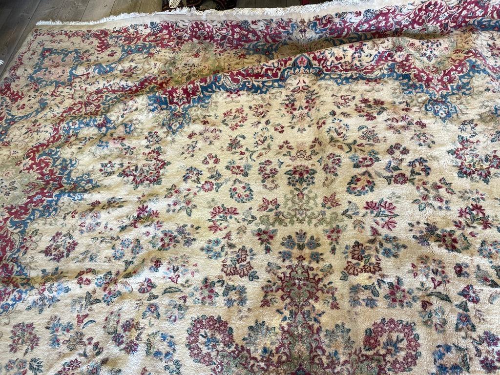 Handmade Vintage 1930's Kirman 10x13 area Rug Rugistan