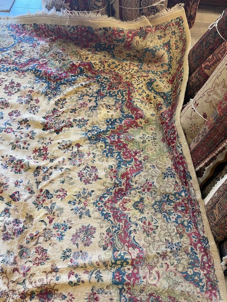 Handmade Vintage 1930's Kirman 10x13 area Rug Rugistan