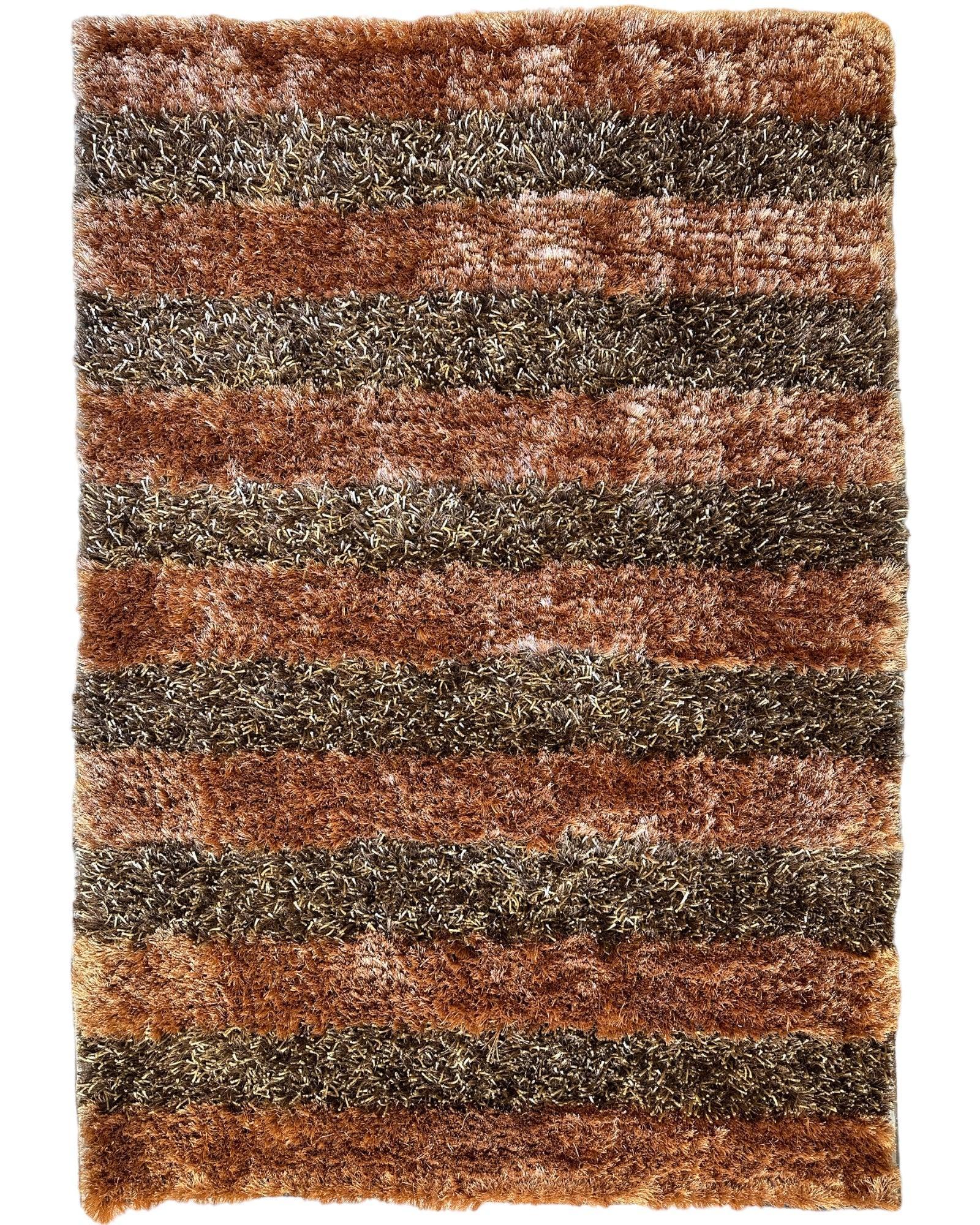 Handwoven Multi-Tone 2” Shag Rug 4 x 6 Rugistan