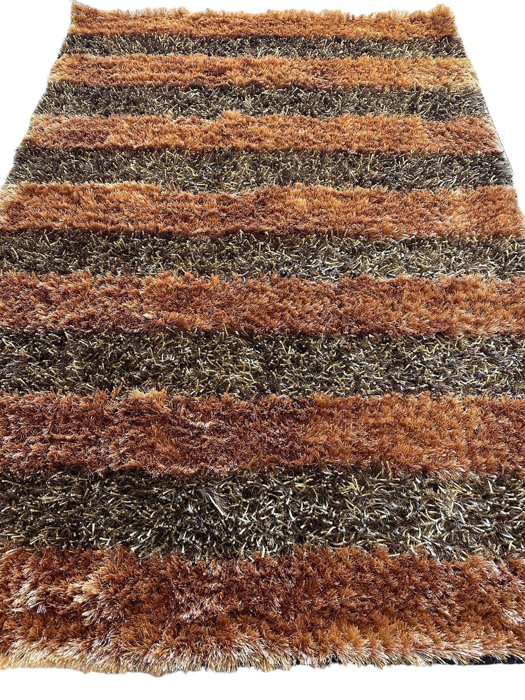 Handwoven Multi-Tone 2” Shag Rug 4 x 6 Rugistan