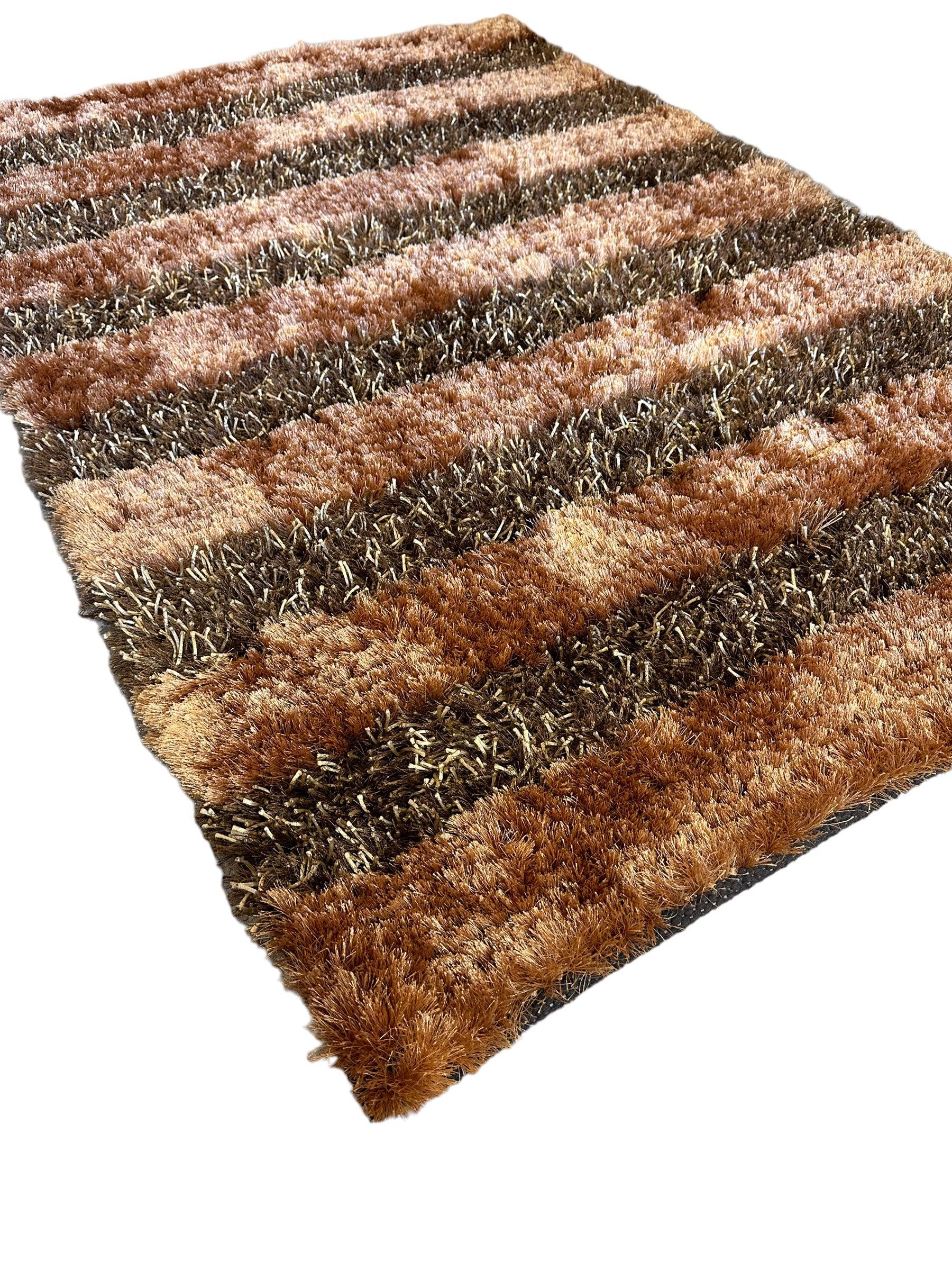 Handwoven Multi-Tone 2” Shag Rug 4 x 6 Rugistan