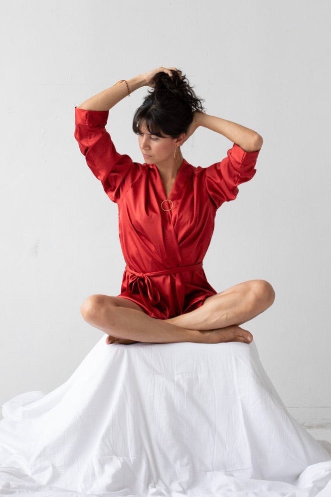 Classic Silk Robe Salua Lingerie