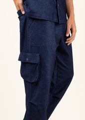 Indigo Cargo Pant