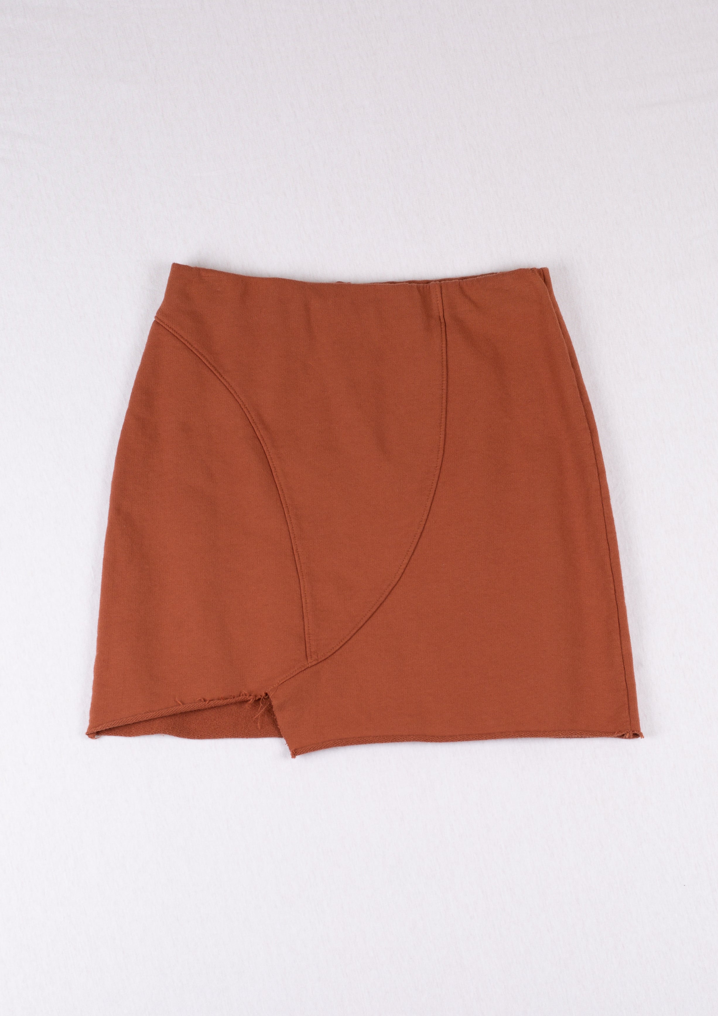 Brown skirt on a white background