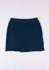 Navy blue skirt on a white background