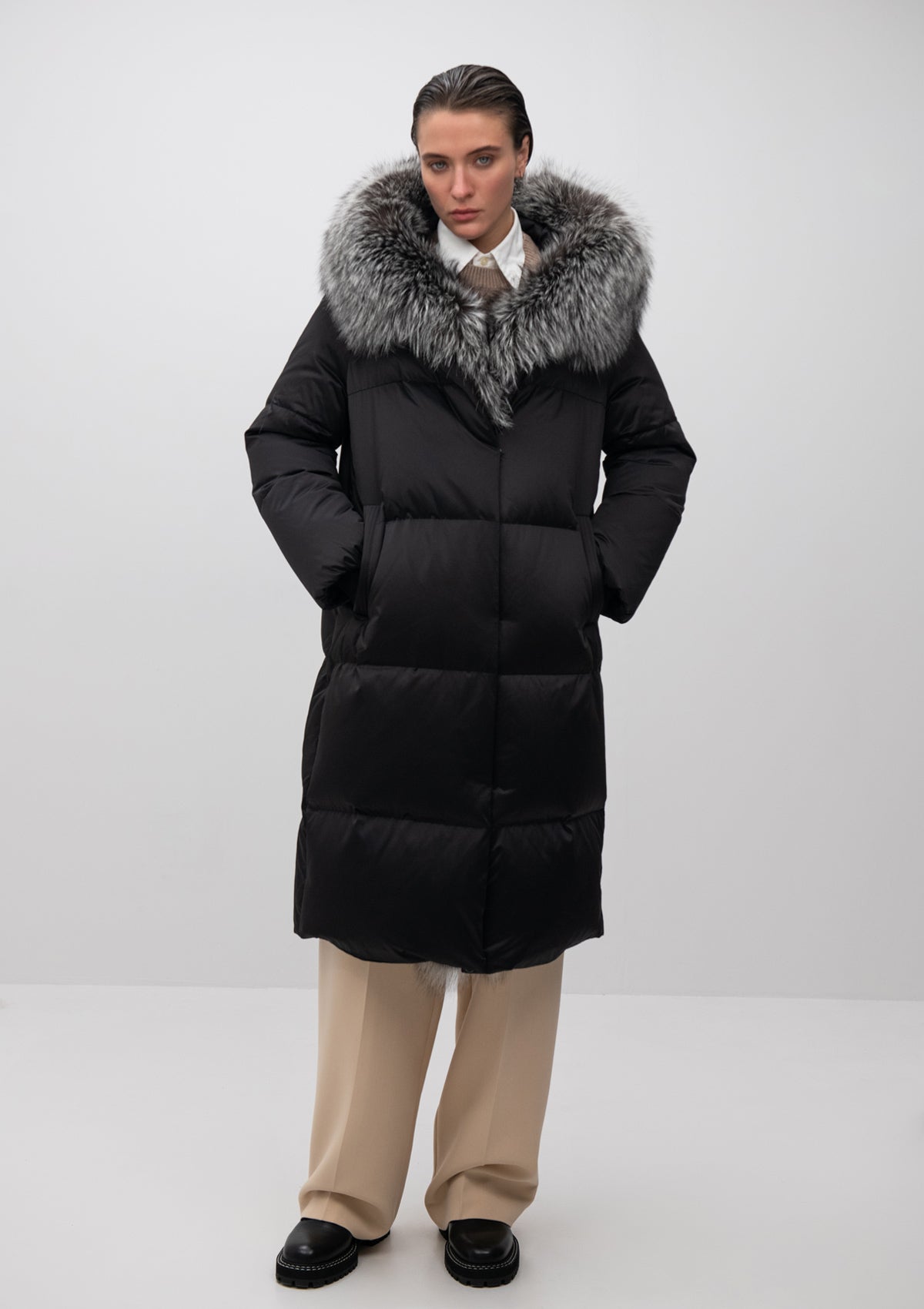 Charlotte Genuine Silver Fox Down Parka Alaska® Outerwear Company