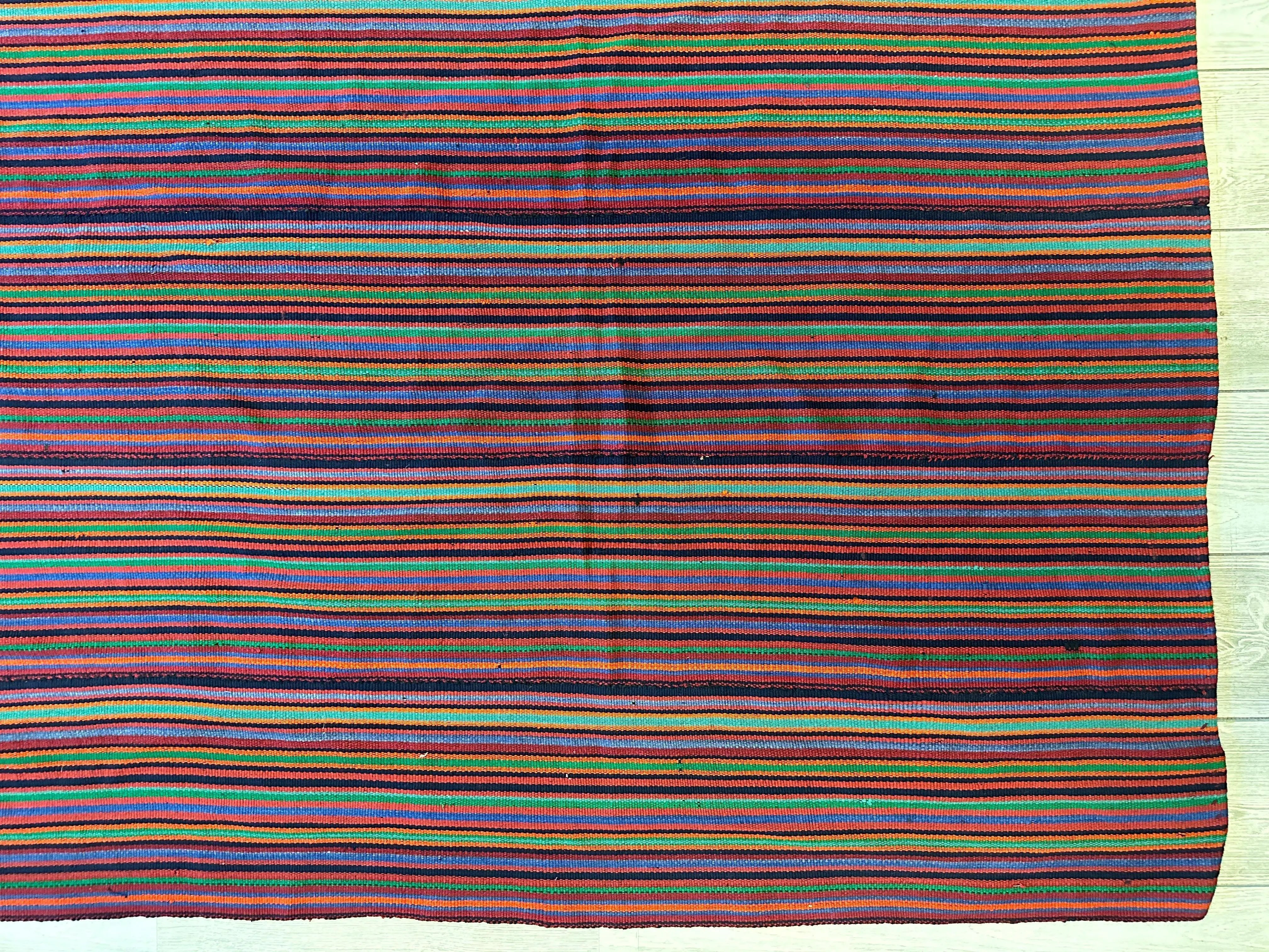 Large Antique Persian Square Rug Jajim Design 9 x 9 Ft Rugistan