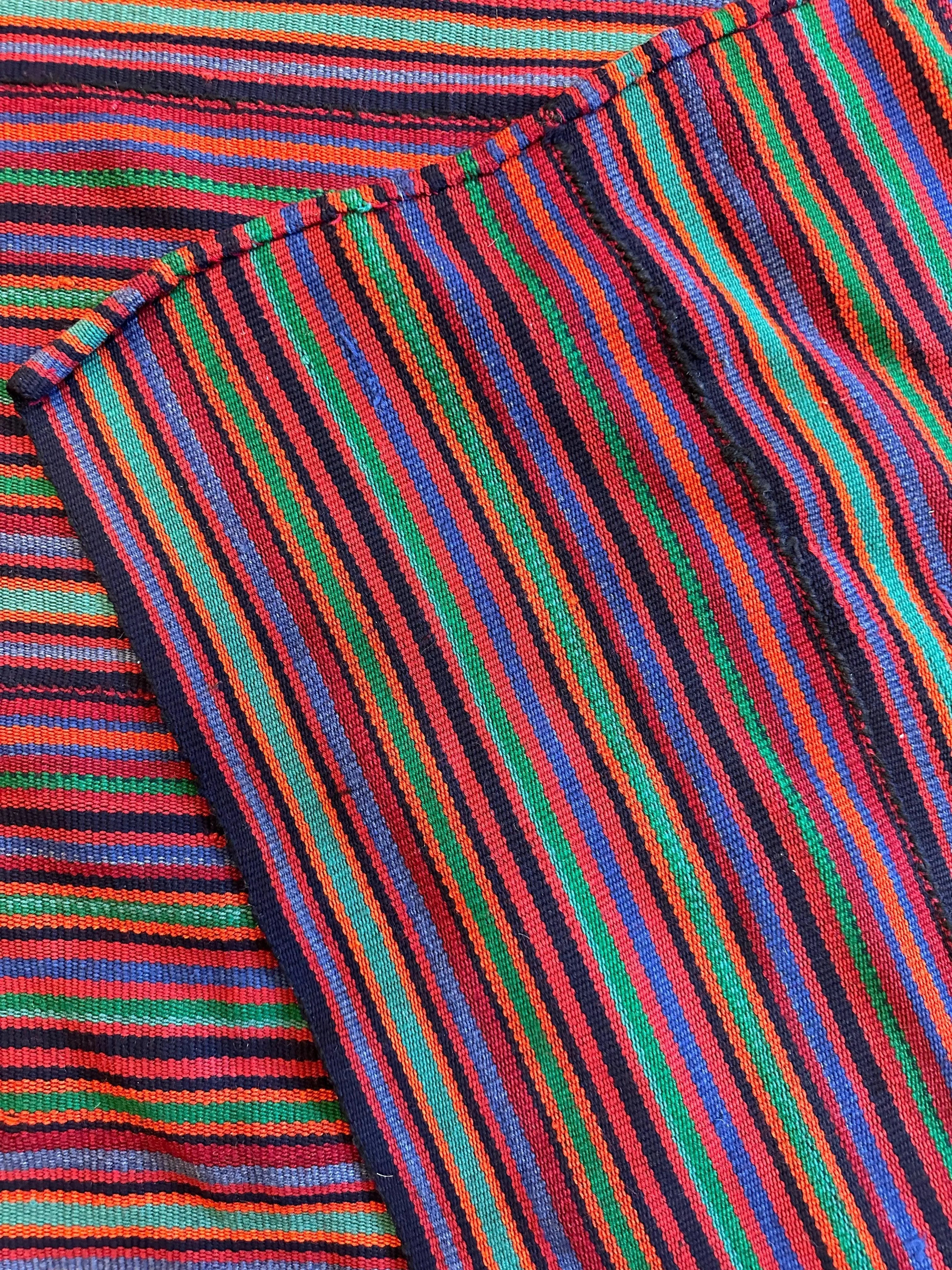 Large Antique Persian Square Rug Jajim Design 9 x 9 Ft Rugistan