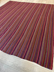 Large Antique Persian Square Rug Jajim Design 9 x 9 Ft Rugistan