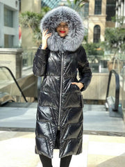 Genuine Silver Fox Fur Down Fill Coat Alaska® Outerwear Company