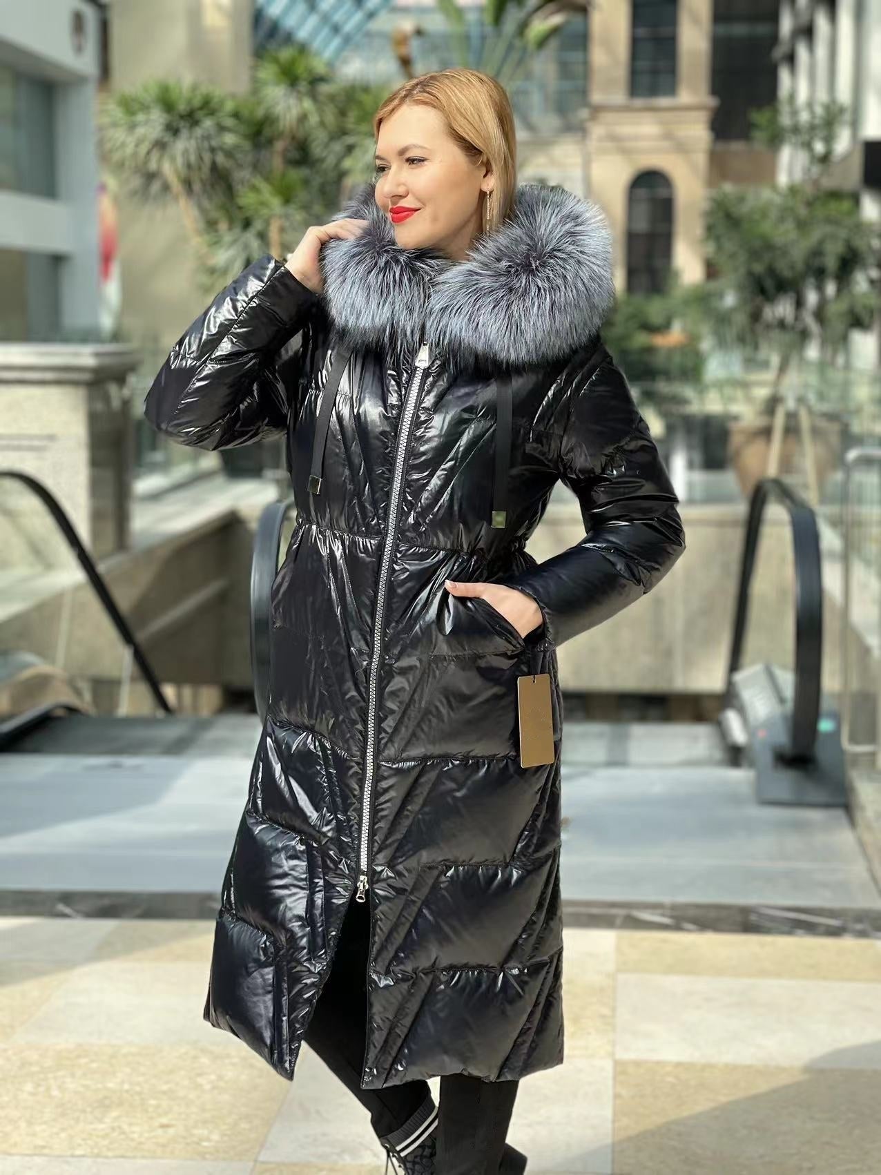 Genuine Silver Fox Fur Down Fill Coat Alaska® Outerwear Company