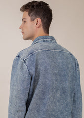 Long Sleeve Indigo Button Down