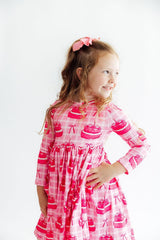 Make a Wish L/S Pocket Twirl Dress