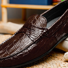 31-103-NIC MONZA Crocodile Driver, Nicotine