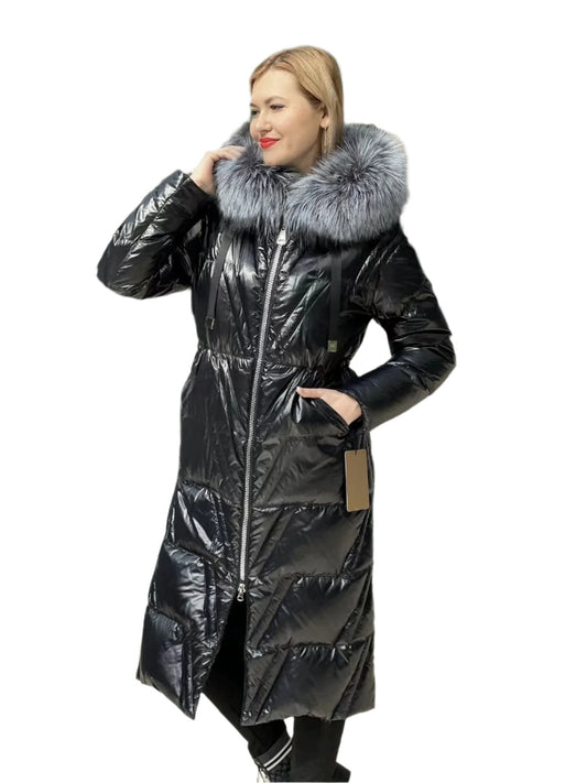 Genuine Silver Fox Fur Down Fill Coat Alaska® Outerwear Company