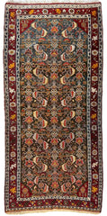 One of a Kind Persian Kashkuli Runner - 3’2" X 6’8" Rugistan