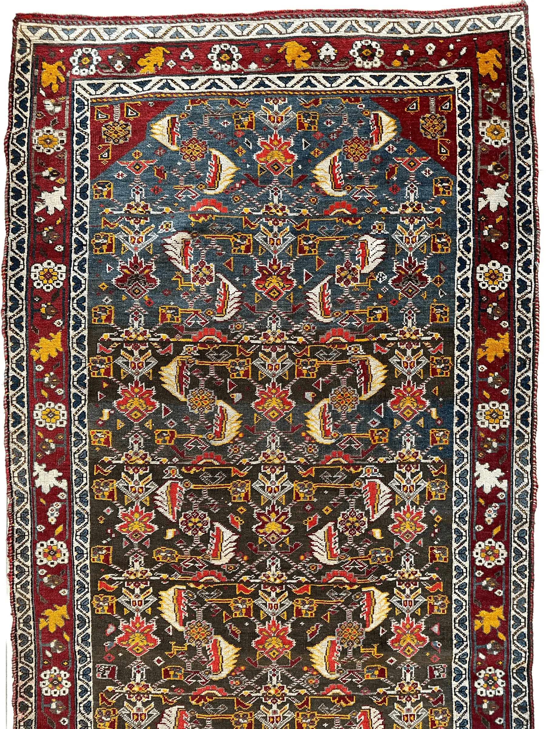 One of a Kind Persian Kashkuli Runner - 3’2" X 6’8" Rugistan