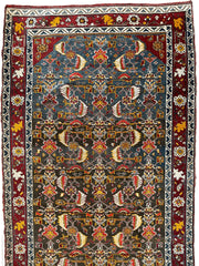 One of a Kind Persian Kashkuli Runner - 3’2" X 6’8" Rugistan