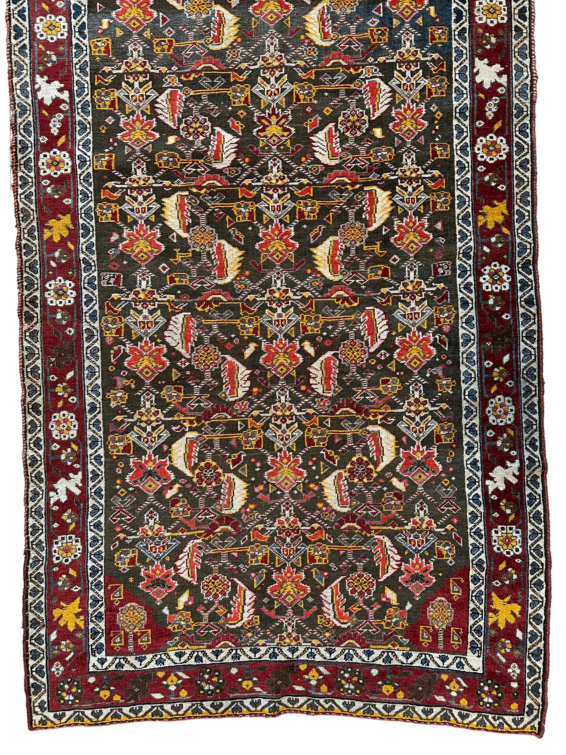 One of a Kind Persian Kashkuli Runner - 3’2" X 6’8" Rugistan